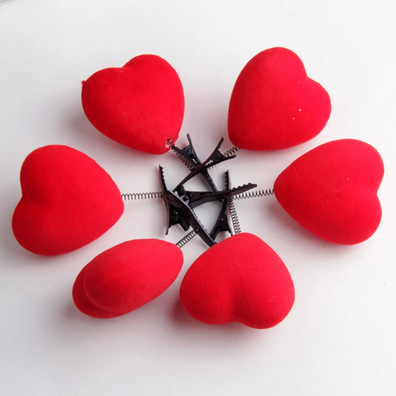 Новое поступление 1 шт. милая детская заколка для волос сердце с 3D изображением
