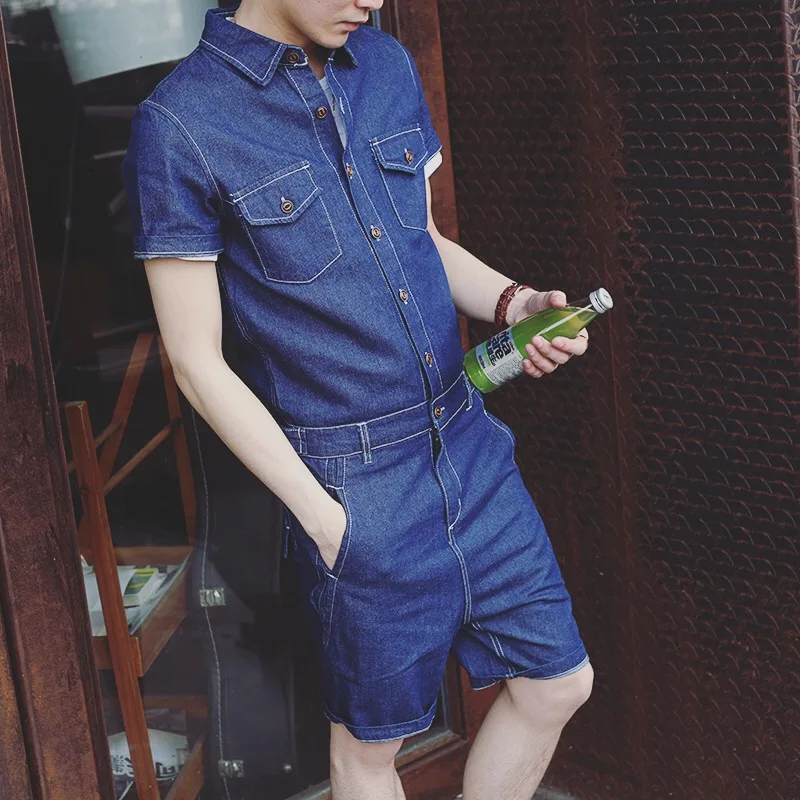 Новинка! 2017 японский мужской ретро уличный повседневный комбинезон тонкий