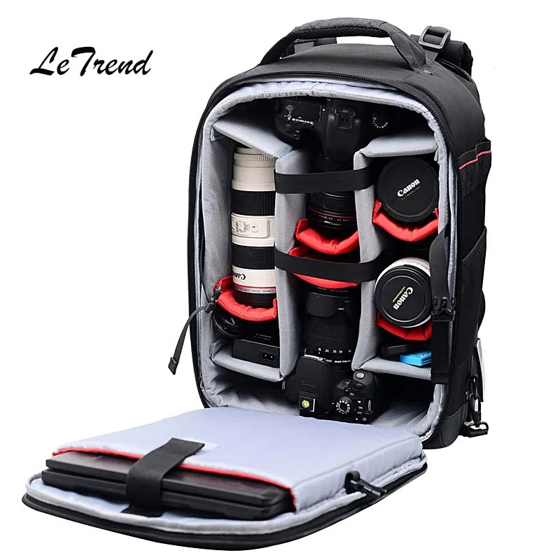 Дорожная сумка Letrend для фотосъемки многофункциональный рюкзак на плечо