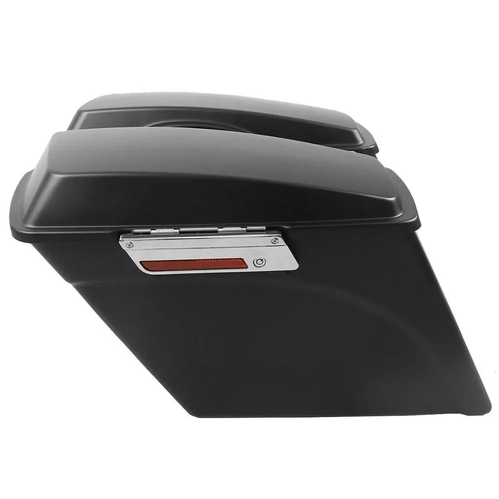 Мотоциклетные удлиненные жесткие сумки седельные 5 дюймов с крышками для Harley Touring