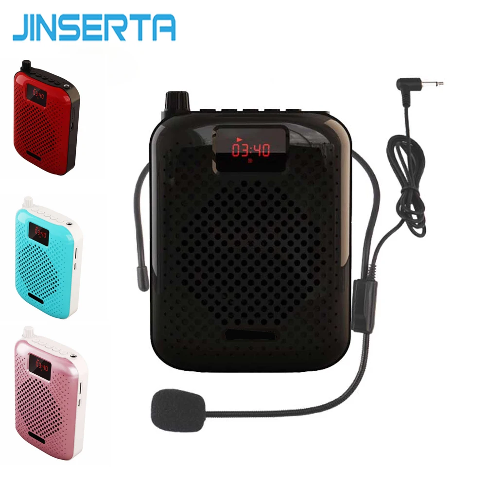 JINSERTA Bluetooth динамик МегаФон динамик микрофон усилитель голоса Поддержка fm-радио TF карта mp3-плеер с батареей