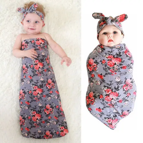 Emmababy 2019 Новинка для малышей с цветочным узором ткань Пеленальное Одеяло спальный