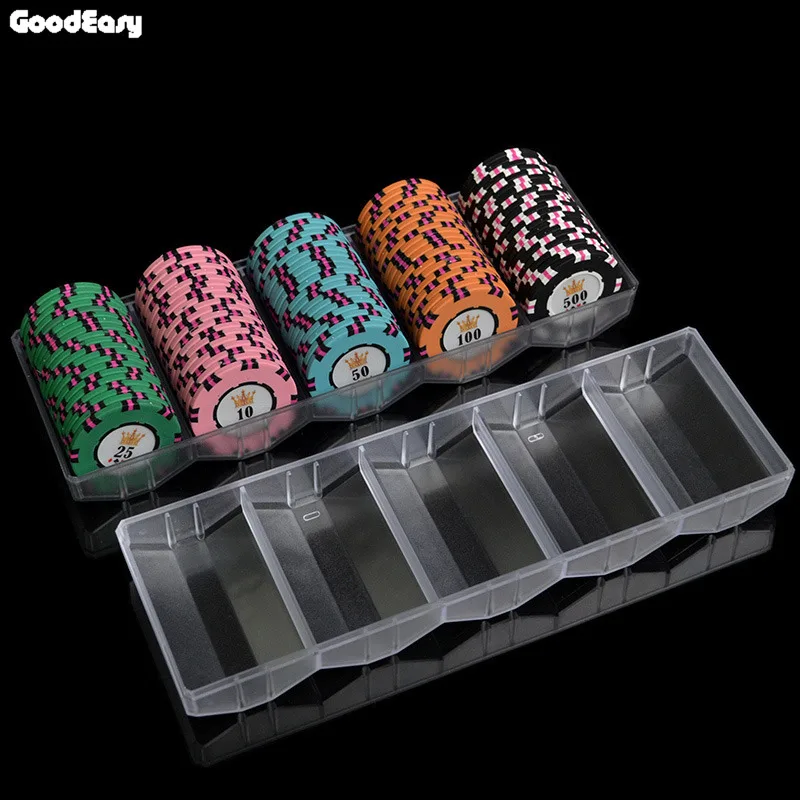 100 шт. три Цвет развлечения Техасский холдем глины с железными фишки для покера