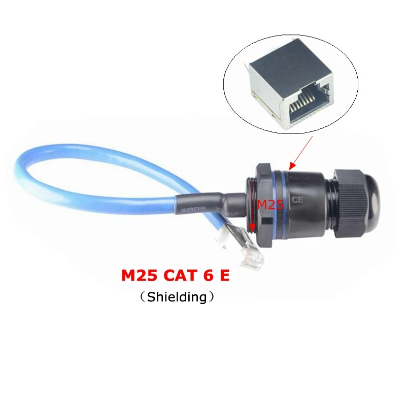 CAT6E водонепроницаемый соединитель RJ45 CAT6 гигабитный Ethernet LAN RJ 45 AP Открытый сетевой