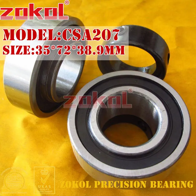 Подшипник zokol CSA207 опорный подшипник 35*72*38 9 мм|bearing bearing|bearing ballbearing pillow block |