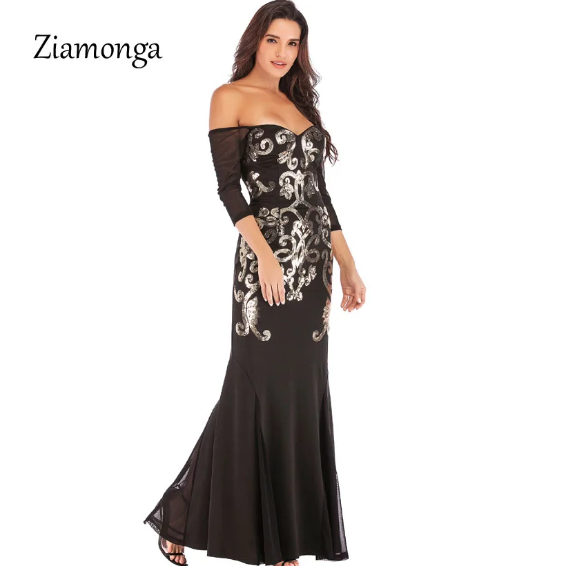 Сексуальное платье с вырезом лодочкой и открытыми плечами Ziamonga бордовое