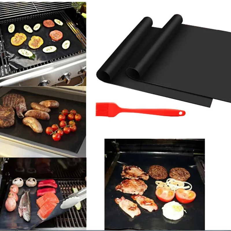 Тефлоновая антипригарная многоразовый барбекю Гриль мат лист маты для выпечки
