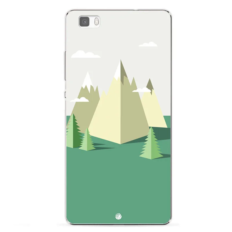 Huawei p8 lite Case Silicon landscape Painting Soft TPU Back Cover for p8lite Phone Protect shell |
