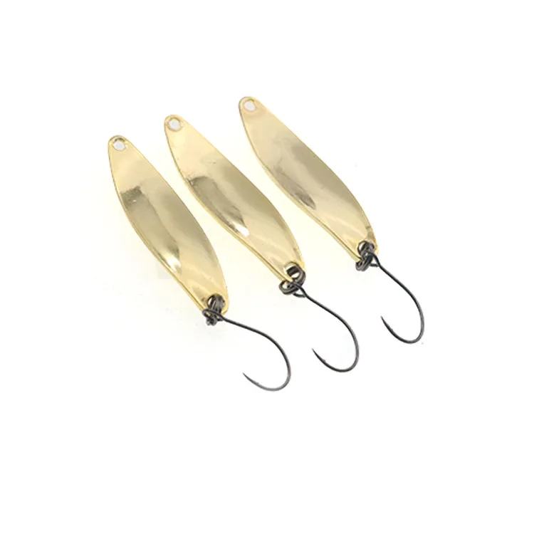 1 шт. металлическая вращающаяся блесна рыболовная приманка цвета: золотистый