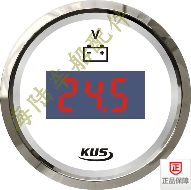 

52mm Digital Voltmeter Battery Meter Vehicle 12V 24V Lamp