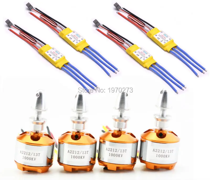 4 шт. 30A ESC 2212 1000KV A2212 бесщеточный двигатель для квадрокоптера Quad Rotor|motor for|brushless