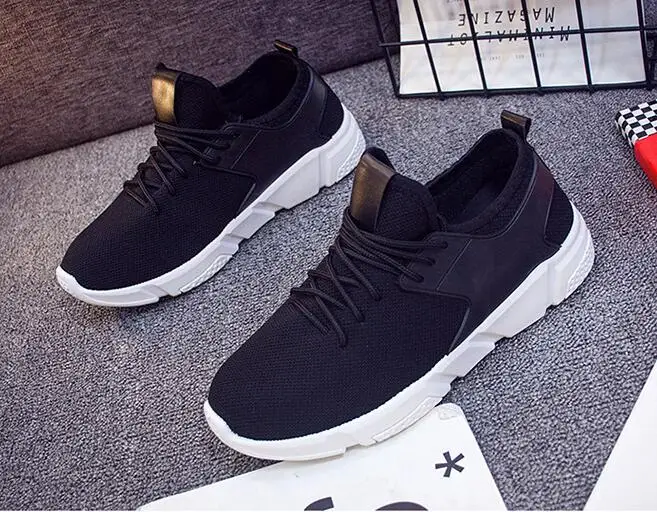 2018 new autumn Mesh black shoes men's summer sneakers comfortable casual fashion belt fitness | Обувь