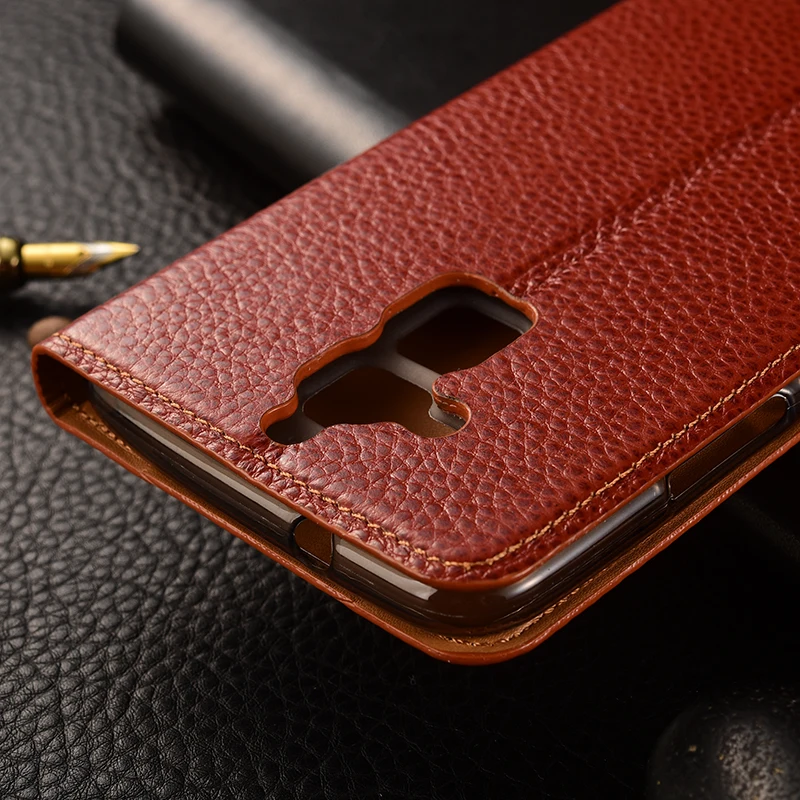 Asus Zenfone 3 Max ZC520TL case KEZiHOME Litchi Genuine Leather Flip Stand Cover capa For Phone cases | Мобильные телефоны и