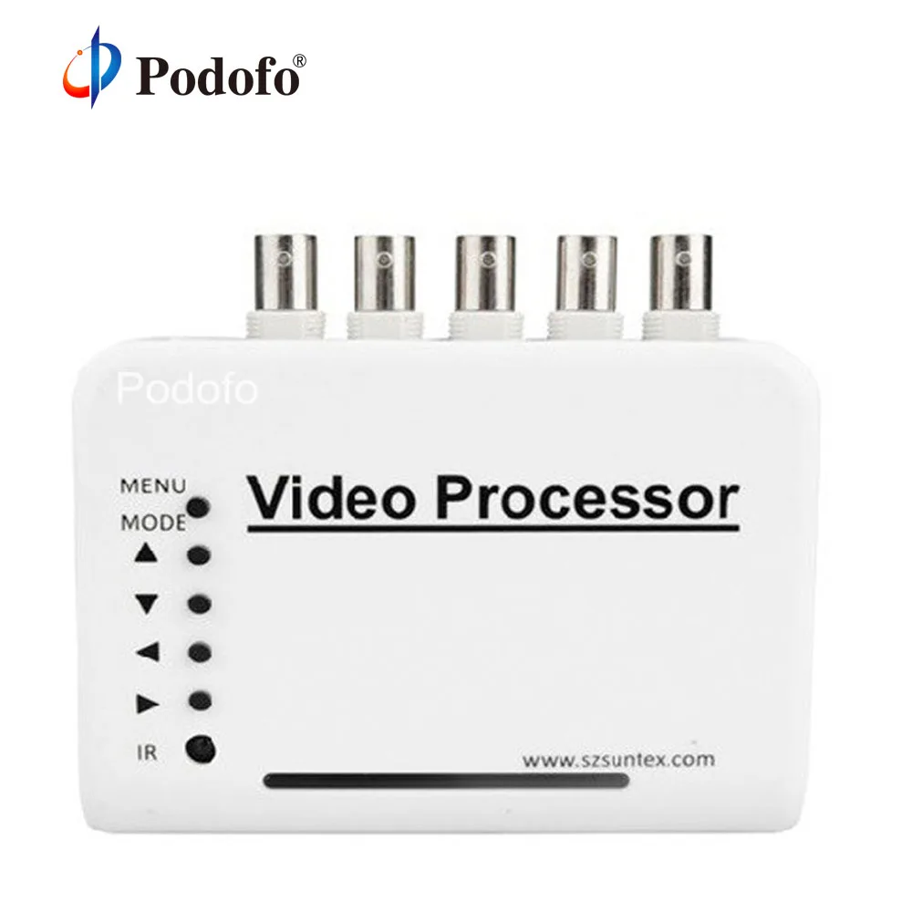 Podofo CCTV Quad Splitter Switcher камера процессор системы комплект 4 канала Цвет видео с