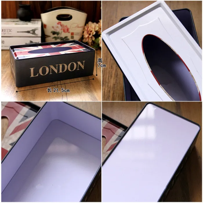 1 шт. коробка для салфеток жестяная тарелок ящик гостиной туалета автомобиля