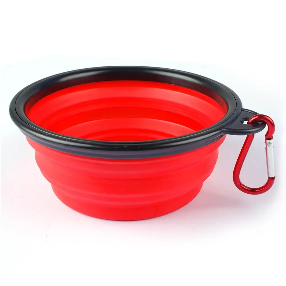 Силиконовая миска для путешествий щенков кормления питомцев складная водная
