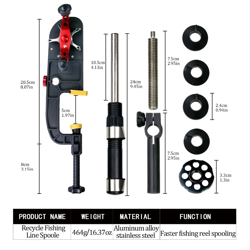 Портативная катушка для Намотки лески многофункциональная заброса приманки