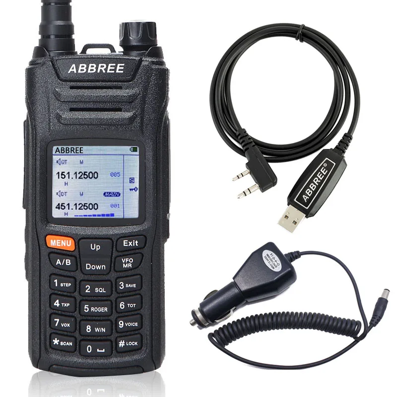 as pic show 1 ABBREE AR-F6 рация 6 полос Отображение режима ожидания 999CH Многофункциональный VOX DTMF SOS lcd цветной дисплей CB радио двухстороннее радио - Цвет: as pic show 1