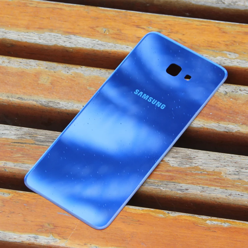 Samsung оригинальная Задняя крышка батареи Корпус для SAMAUNG GALAXY J4 + задняя стеклянная