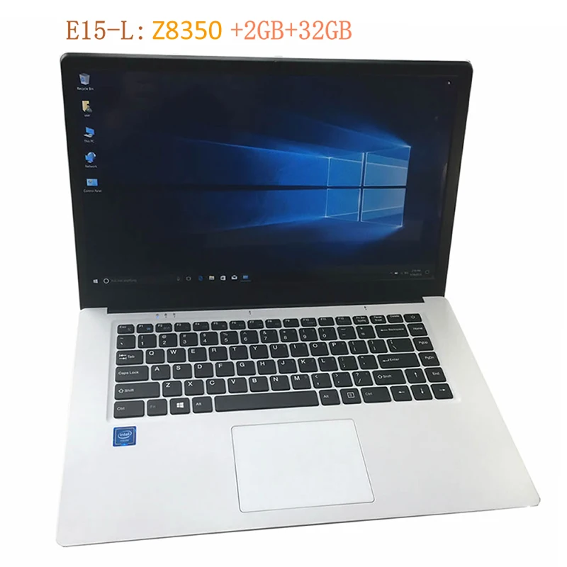 15,6 дюймовый ультратонкий ноутбук 2 ГБ/6 ГБ 32 ГБ/64 Гб SSD Windows 10 wifi bluetooth ноутбук компьютер нетбук ПК - Цвет: 2GB 32GB Z8350