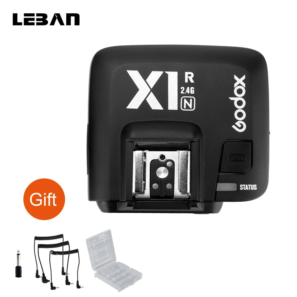 Беспроводной ресивер Godox X1R N TTL 2 4G для Nikon D800 D3X D3 D2X D2H D1H D1X D700 D300 D200 D100 (X1R N)|godox x1r-n|godox