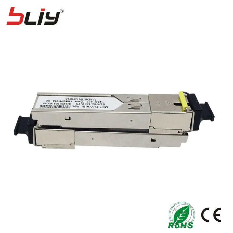 1.25 г SC трансиверов SFP 20 км разъем sfp модуль WDM/bidi mini gbic 1000 м Оптическое волокно |