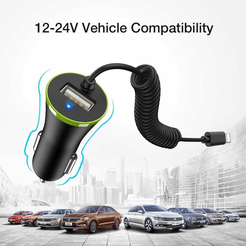 RAXFLY Mini USB Автомобильное зарядное устройство всего 3.4A Micro USB+ mini type C+ USB кабель для huawei mate 9 Xiaomi Mi5 5S iPhone 6 7 5