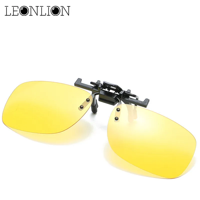 LeonLion 2020 Rectangle Polarized Sunglasses Clip Men Top Brand Designer Sun Glasses Lens Retro Outdoor Driving UV400 | Аксессуары для