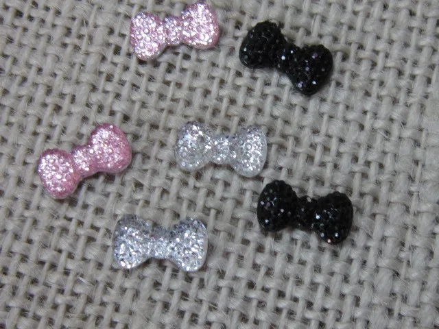 Бант из смолы с плоской задней поверхностью 90 шт./лот аксессуары для поделок