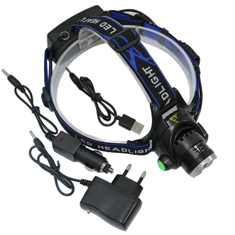 18650 Фара головного света с подсветкой Аккумул яторная лампа Водонепроницаемая