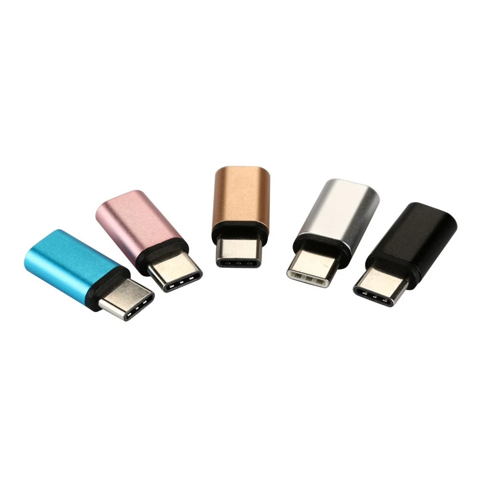 3 предмета в комплекте из алюминиевого сплава мини USB type C Micro адаптер и конвертер