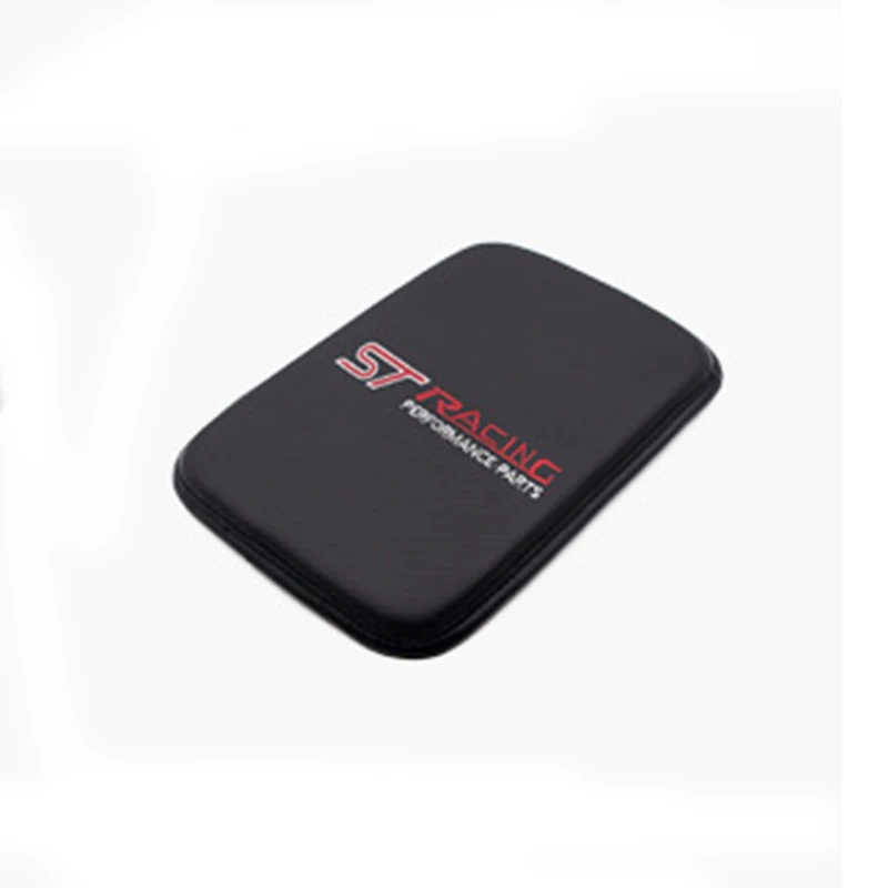 Кожаный нескользящий подлокотник ST с эмблемой гоночного автомобиля коврики для