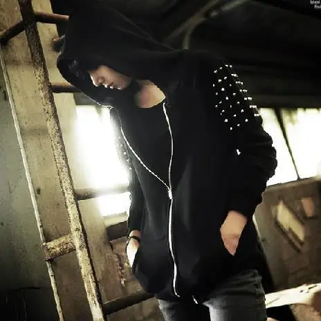 Толстовка с капюшоном для мужчин осенняя и зимняя бусинами|hoodie jacket|hooded sweatshirtmen