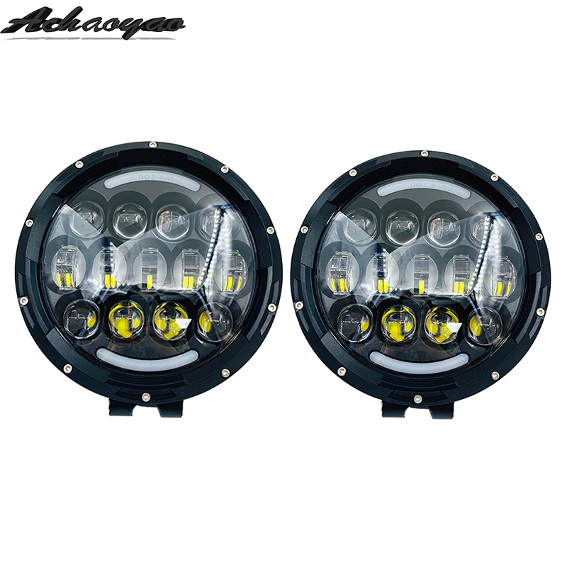 12vLED аксессуары для бара barra road luces para auto araba aksesuar offroad royal enfield Рабочая световая