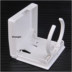 White Wooeight, универсальный, ABS, черный, белый, регулируемый, для напитков, складная чашка, бутылка для кофе, подставка, держатель для напитков, для автомобиля, лодки, RV, морской - Название цвета: White