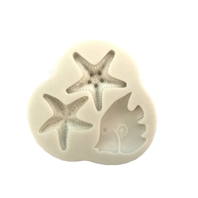 Силиконовая форма для конфет тропических рыбок морских звезд | Дом и сад