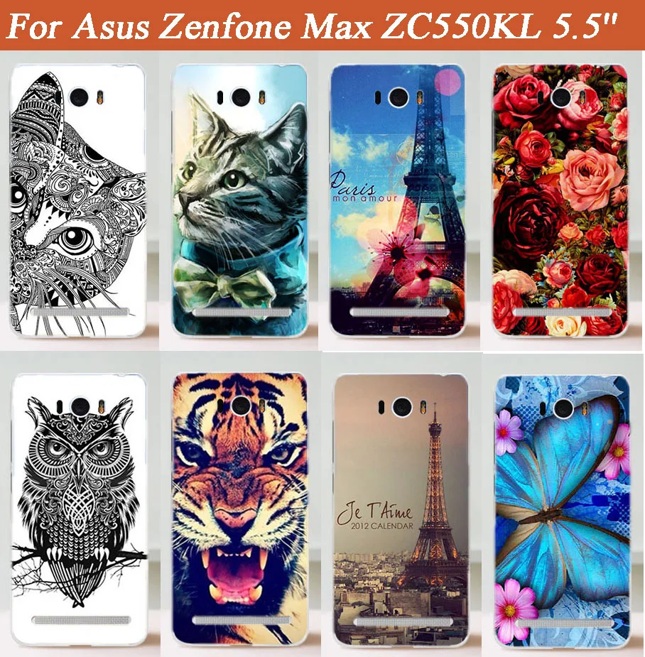 Чехол для Asus Zenfone Max ZC550KL 5 дюйма Высококачественная задняя крышка с милым