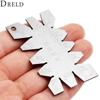 dreld 1pc sliver stainless steel screw thread cutting angle gage gauge measuring tool