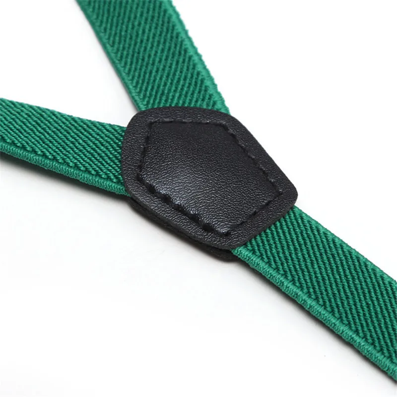 Подтяжки для брюк женские/мужские Ширина 1 5 см черные/зеленые Эластичные