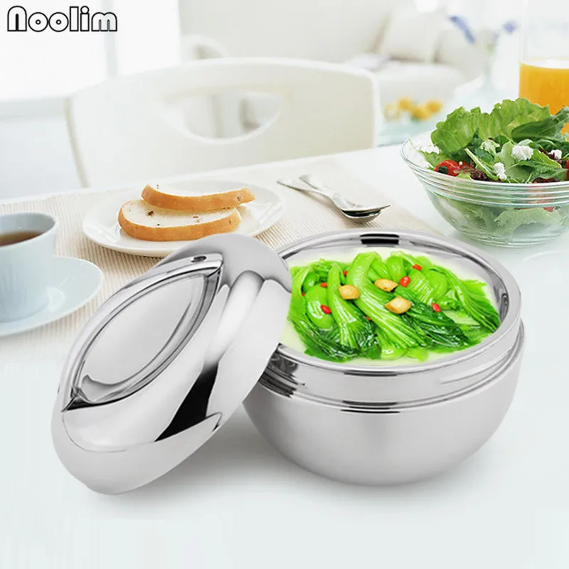 NOOLIM нержавеющая сталь вакуумный Ланчбокс с ручкой Теплоизоляционный контейнер