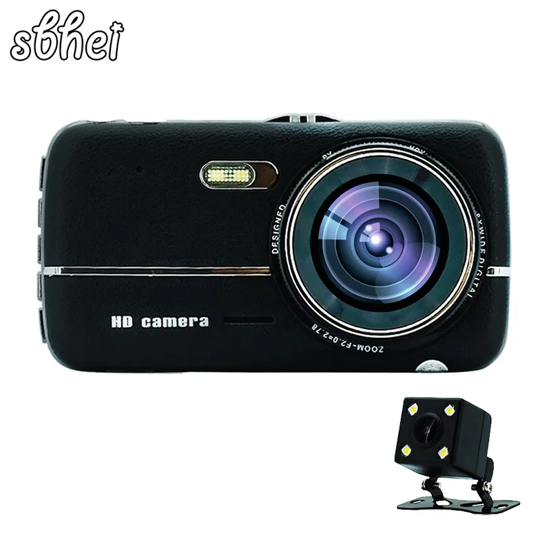 Sbhei 4 0 &quotips Автомобильный видеорегистратор Камера с двумя объективами Dash Cam FHD 1080P