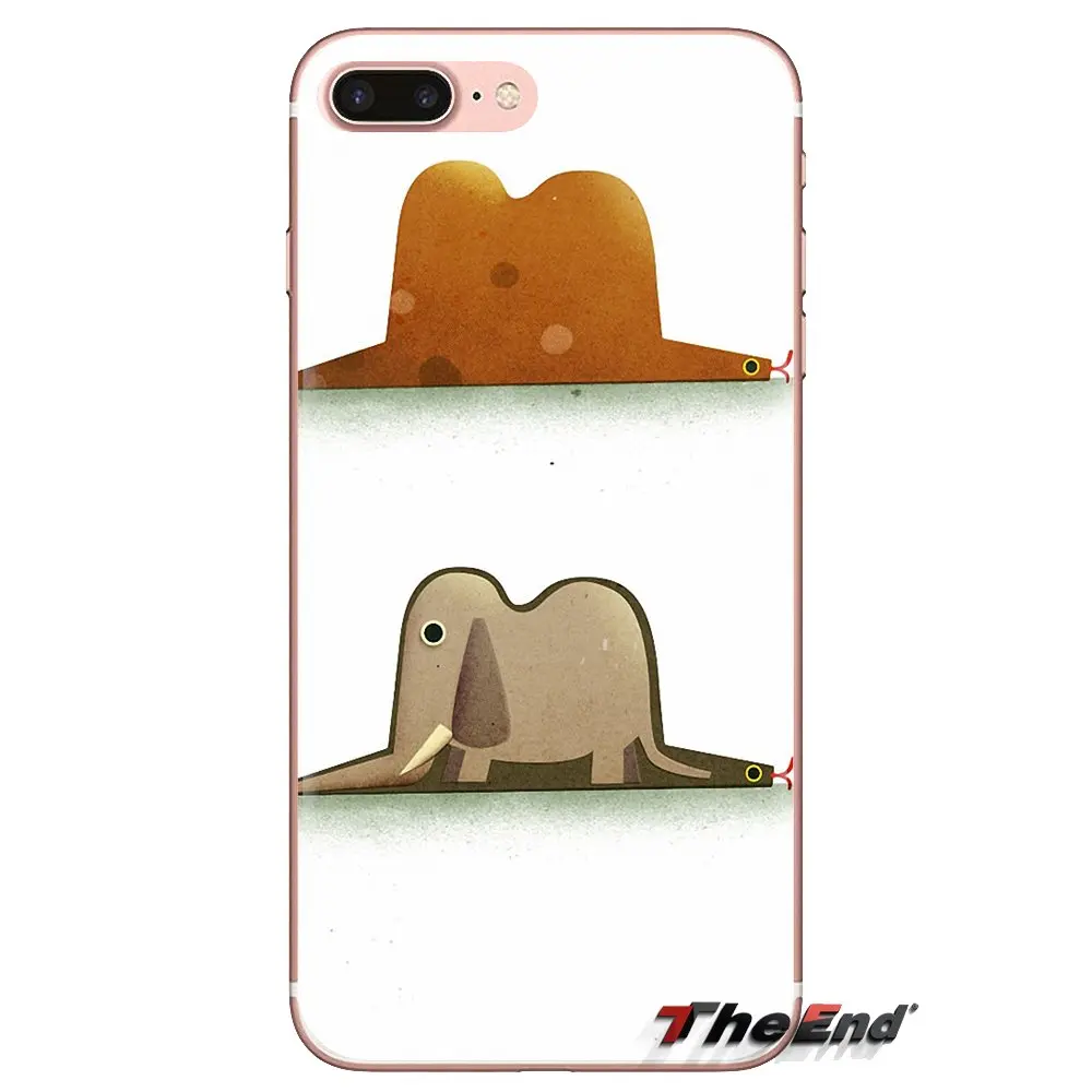 For Sony Xperia Z Z1 Z2 Z3 Z5 compact M2 M4 M5 C4 E3 T3 XA Huawei Mate 7 8 Y3II TPU Transparent Skin Case Little Prince Elephant |
