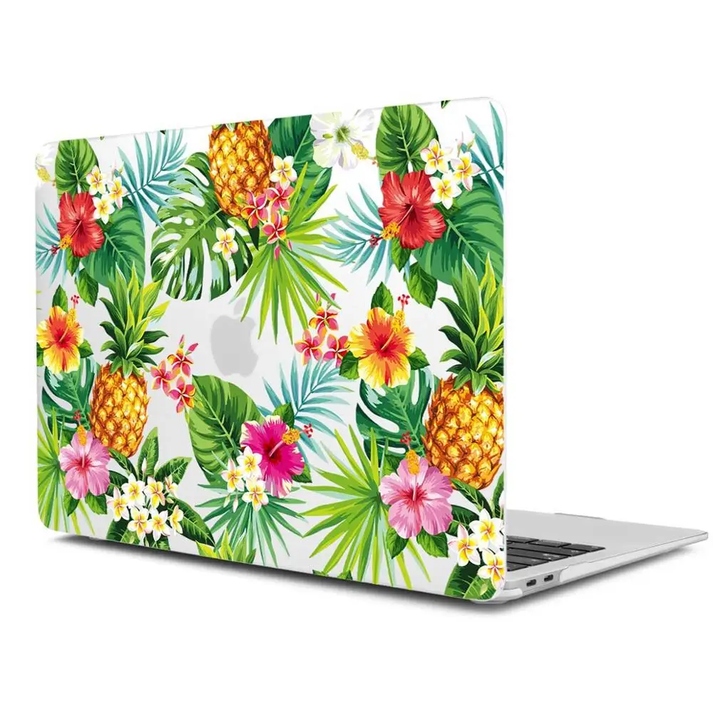 Чехол для ноутбука Apple MacBook Air Pro Retina 11 12 13 15 Mac book 13,3 дюймов с Touch Bar книги по искусству листьев печатных Жесткий сумка - Цвет: X047
