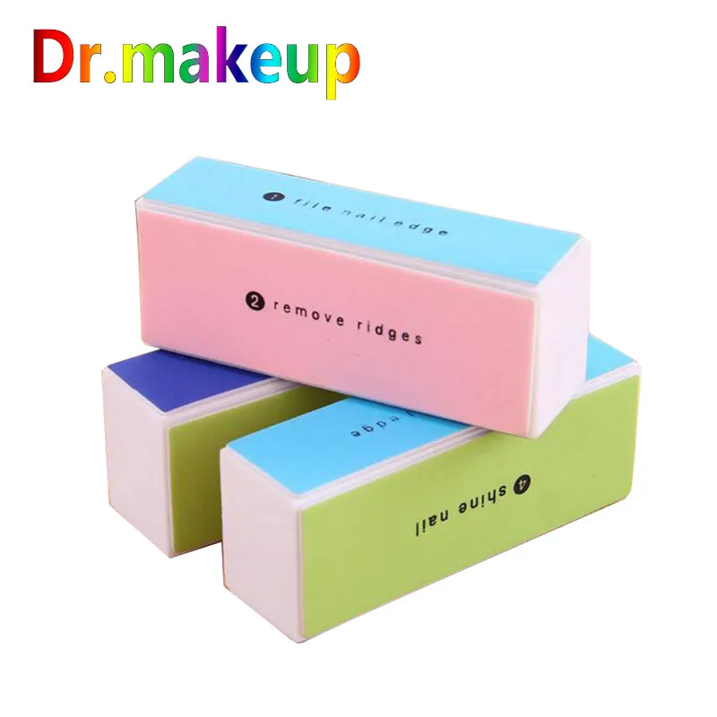 Профессиональные Мини пилки для ногтей 4 стороны пористый полировщик блок