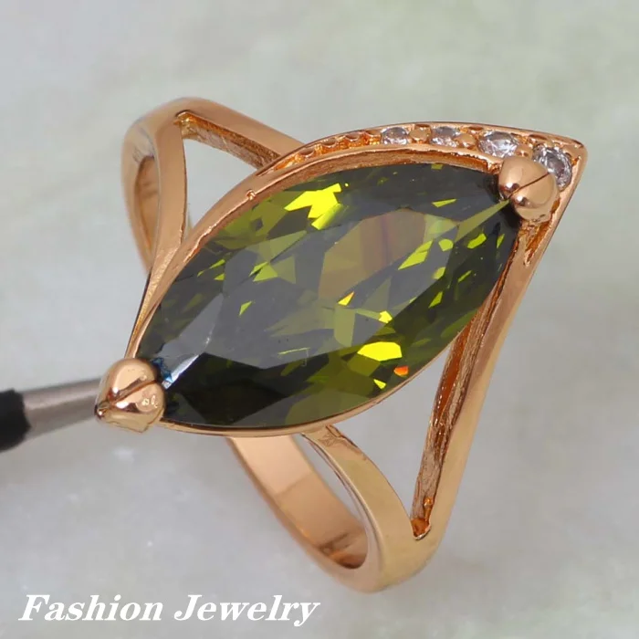 Новый 2021 Glam Luxe таинственный желтого золота кулон из перидота/кольцо/серьги