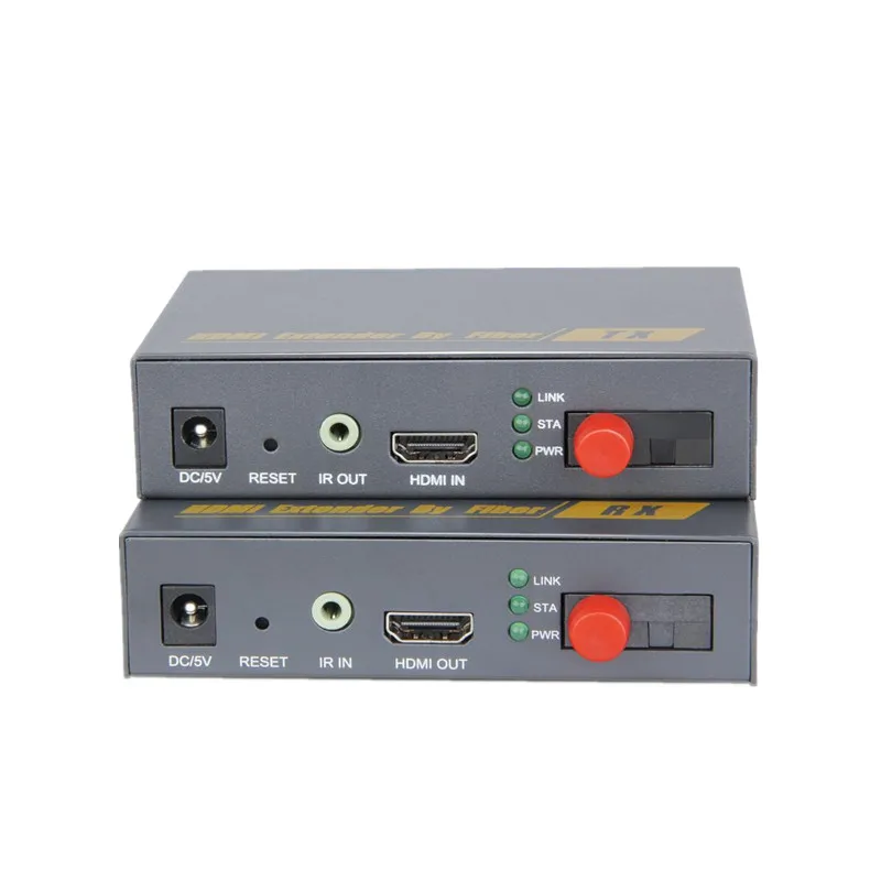 Новый HDMI волоконно оптический удлинитель конвертер 20 км по TCP IP 1080P