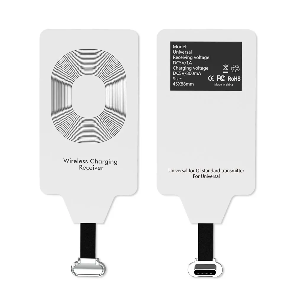 Беспроводное зарядное устройство приемник USB зарядный адаптер микро Type C android для