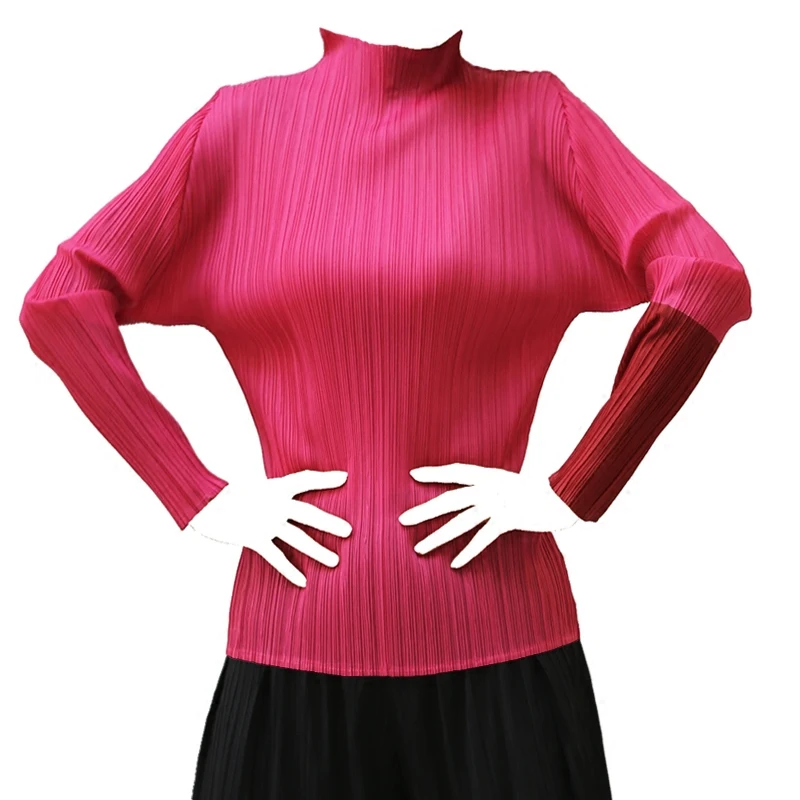 Футболка Changpleat Женская обтягивающая эластичная с длинным рукавом оригинальный