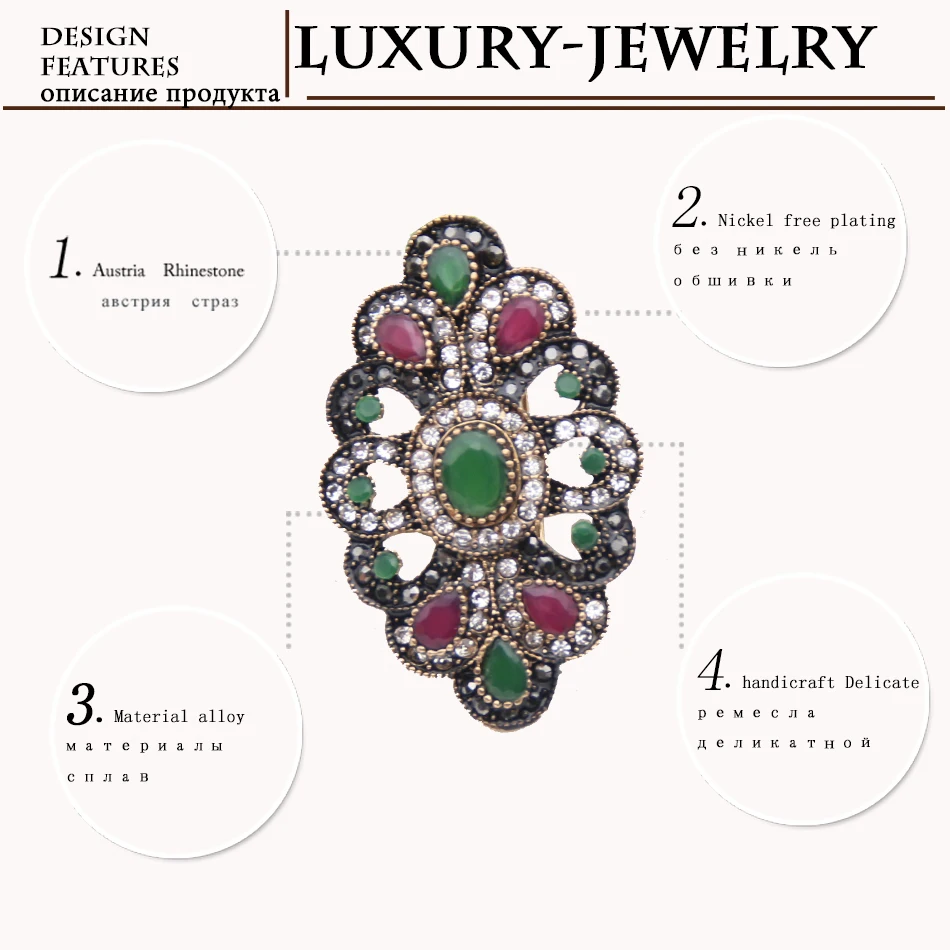 Античная Турецкая женская круглая брошь Bijoux Ретро Золотой цвет корсаж цветок полимерные брошки для отворота хиджаба заколка на шарф ювелирные изделия