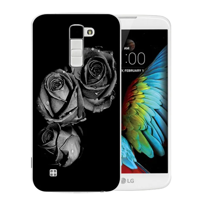 Luxury Flexible For LG K10 LTE K420N K430 K430ds F670 Soft TPU Gel Back Cover Ice Pattern Skin for K410 Phone Cases |